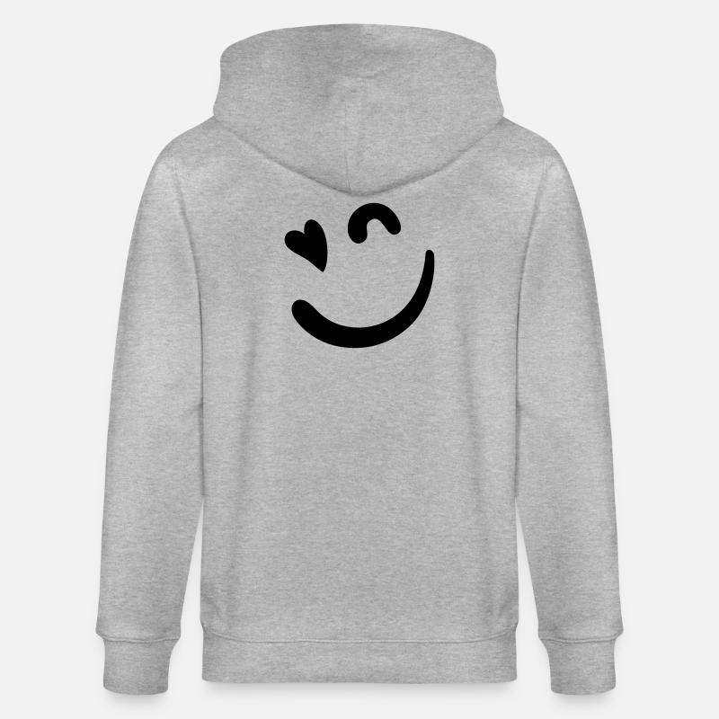 Logo Beacon – Vert néon - Veste à capuche bio CULTIVATOR Stanley/Stella Unisexe - gris chiné