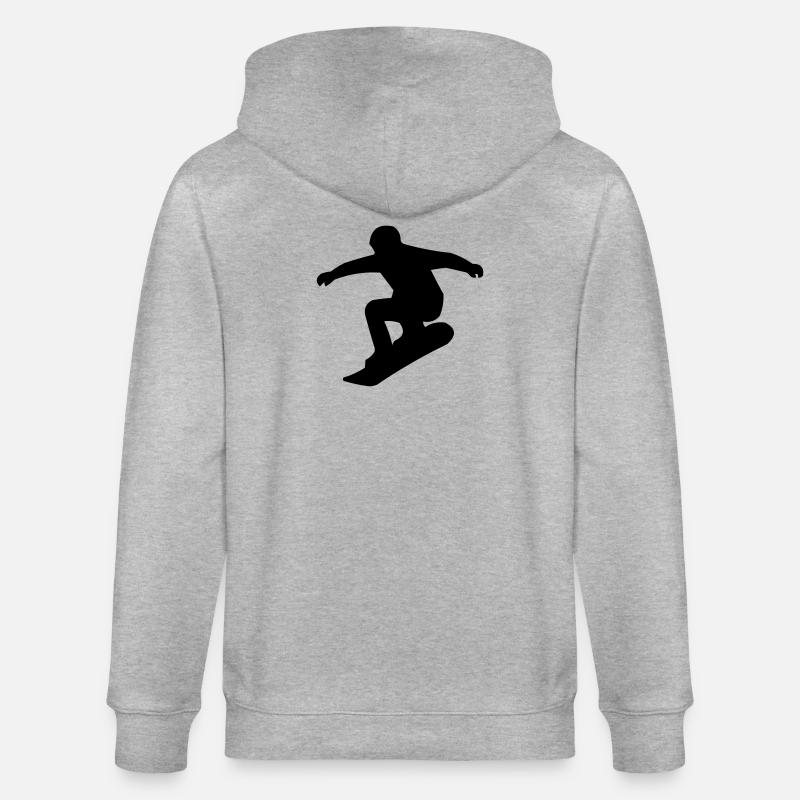 Snowboarders - Veste à capuche bio CULTIVATOR Stanley/Stella Unisexe - gris chiné