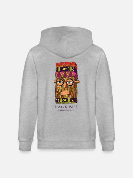 The hangover - Stanley/Stella CULTIVATOR Unisex Organic Hooded Jacket - heather grey