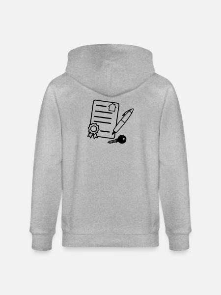 Sign house contract - Stanley/Stella CULTIVATOR Unisex Organic Hooded Jacket - heather grey