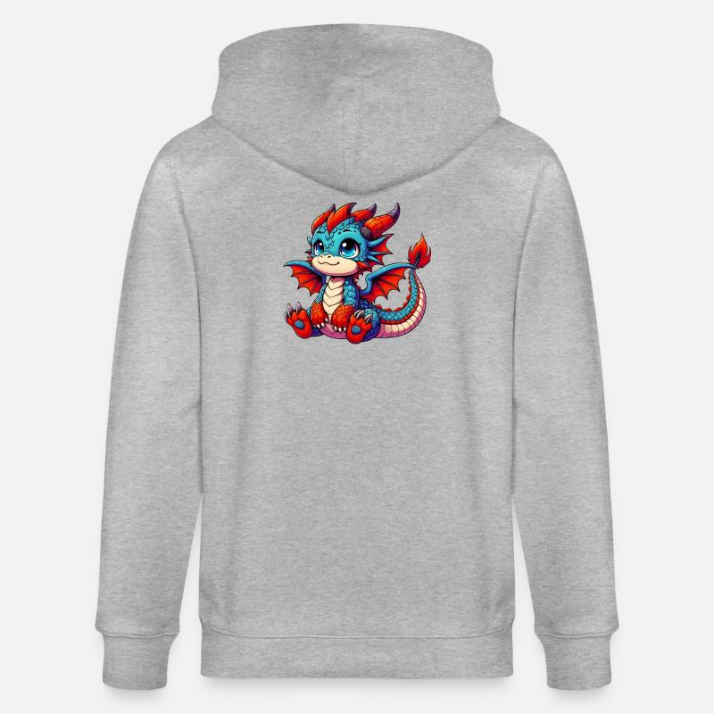 Dragon - Veste à capuche bio CULTIVATOR Stanley/Stella Unisexe - gris chiné