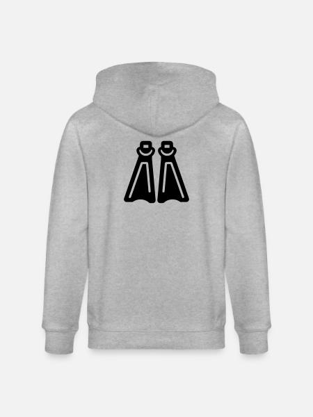 Tauchflossen - Stanley/Stella Unisex Bio-Kapuzenjacke CULTIVATOR  - Grau meliert