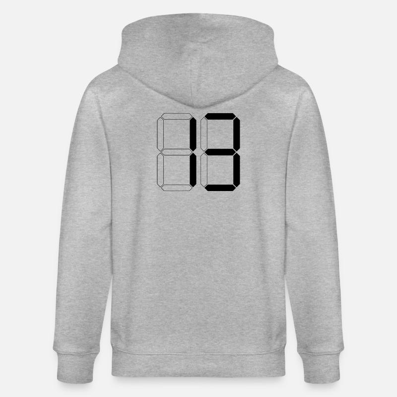 NUMÉRO 13 Treize Cadeaux d’anniversaire numériques - Veste à capuche bio CULTIVATOR Stanley/Stella Unisexe - gris chiné