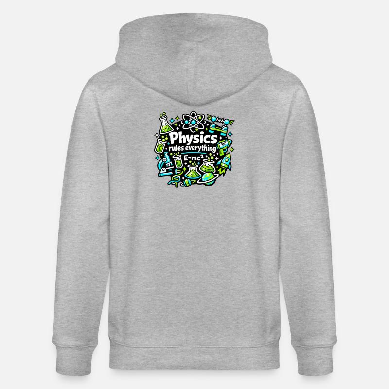 Physik regelt alles - Stanley/Stella Unisex Bio-Kapuzenjacke CULTIVATOR - Grau meliert