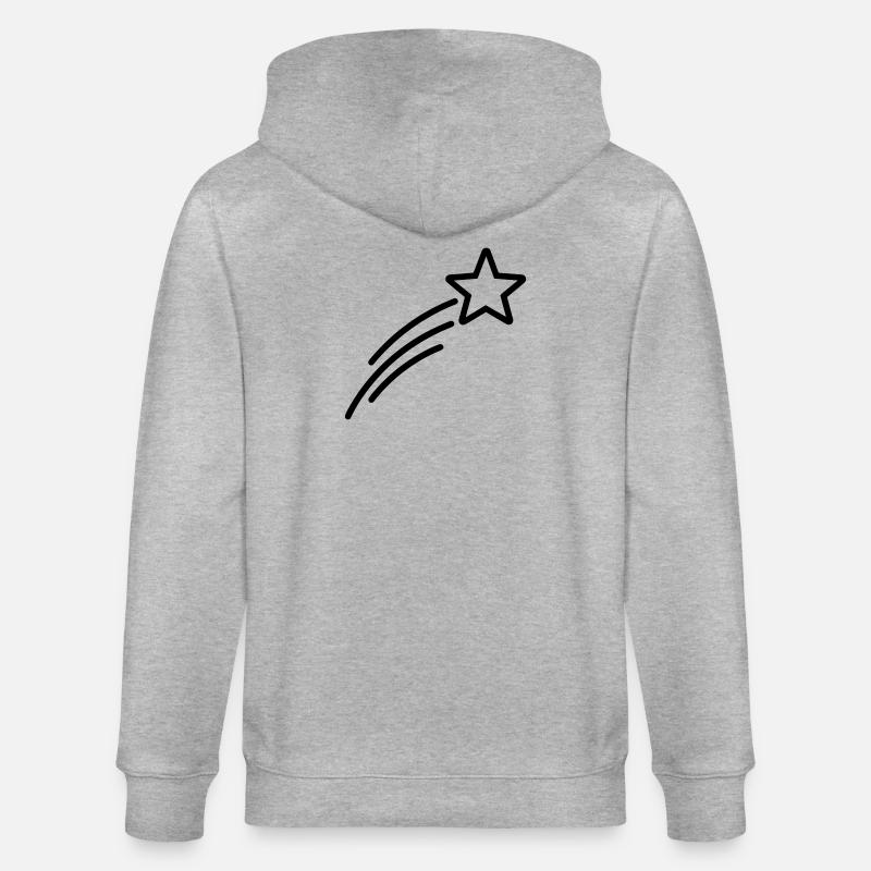 Sternschnuppe - Stanley/Stella Unisex Bio-Kapuzenjacke CULTIVATOR - Grau meliert