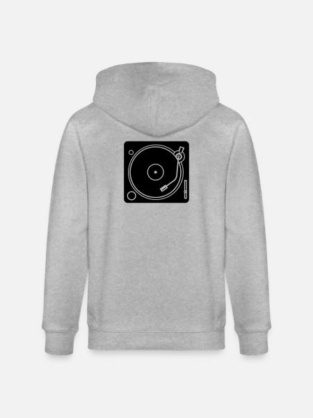 Vinyl - Stanley/Stella Unisex Bio-Kapuzenjacke CULTIVATOR  - Grau meliert