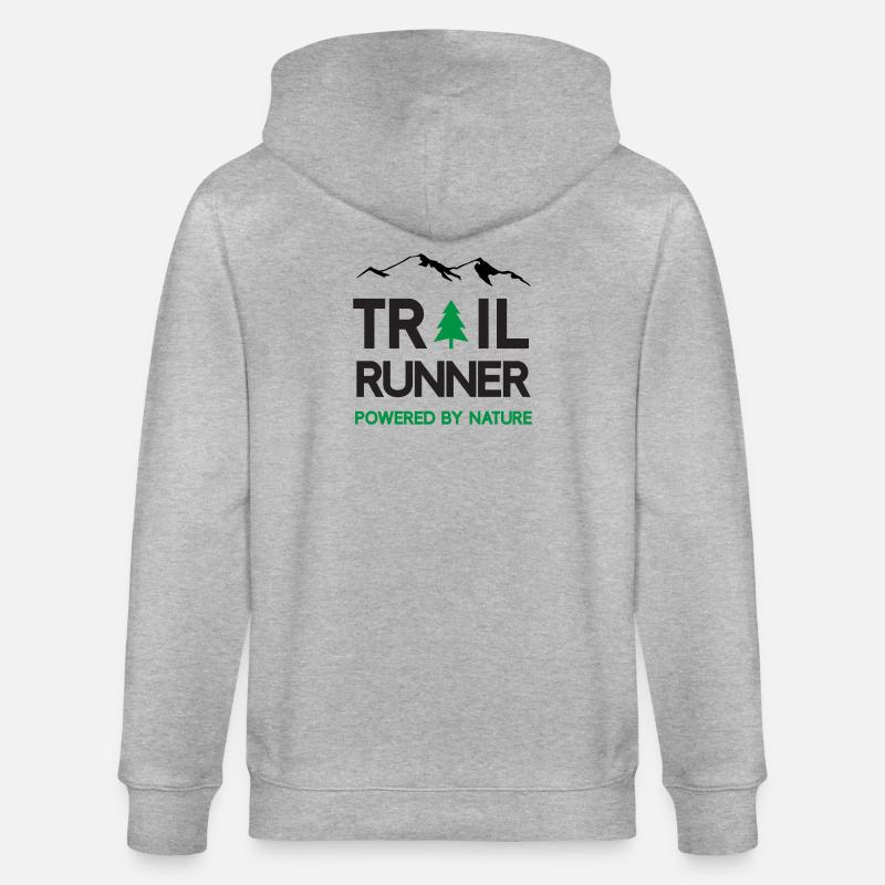 Trail Runner - Powered by Nature - Stanley/Stella Unisex Bio-Kapuzenjacke CULTIVATOR  - Grau meliert