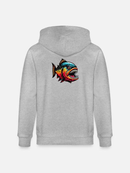 Piranha - Veste à capuche bio CULTIVATOR Stanley/Stella Unisexe - gris chiné