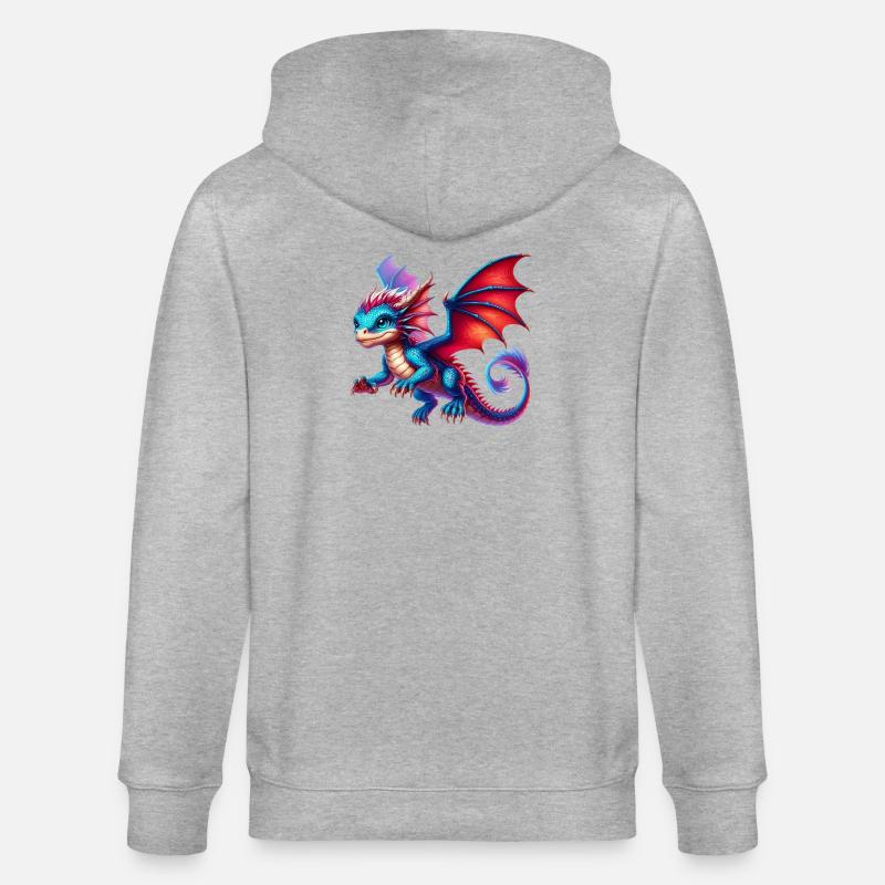 Dragon - Veste à capuche bio CULTIVATOR Stanley/Stella Unisexe - gris chiné