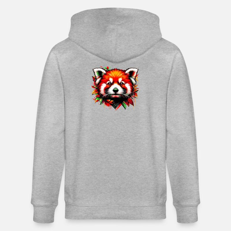 Petit panda - Veste à capuche bio CULTIVATOR Stanley/Stella Unisexe - gris chiné