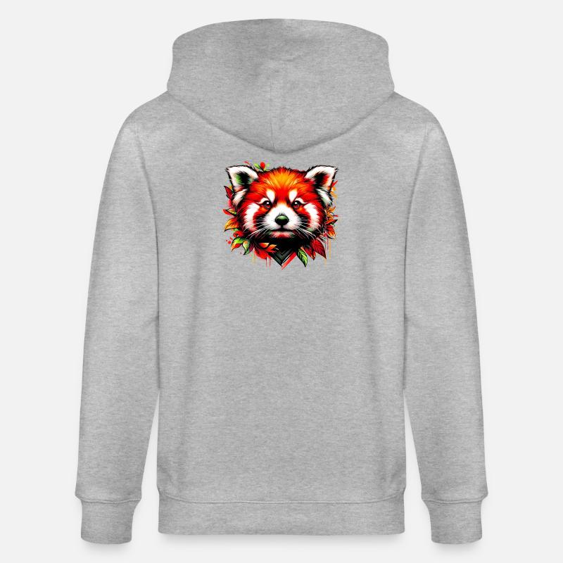 Petit panda - Veste à capuche bio CULTIVATOR Stanley/Stella Unisexe - gris chiné