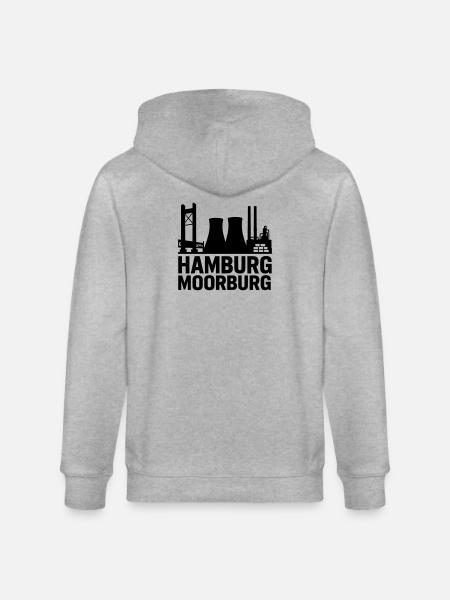 Moorburg Hamburg - Stanley/Stella Unisex Bio-Kapuzenjacke CULTIVATOR - Grau meliert