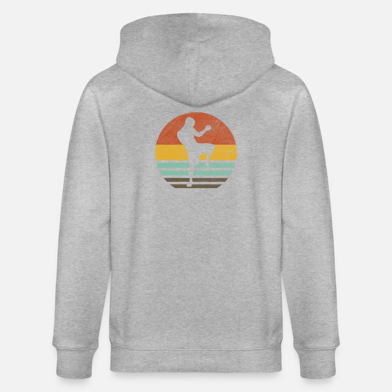 Kickboxing Warrior - Stanley/Stella Unisex Bio-Kapuzenjacke CULTIVATOR  - Grau meliert