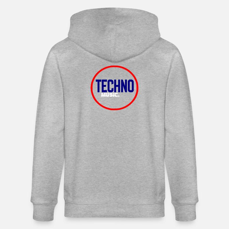 Techno Pulse Circle Logo - Veste à capuche bio CULTIVATOR Stanley/Stella Unisexe - gris chiné