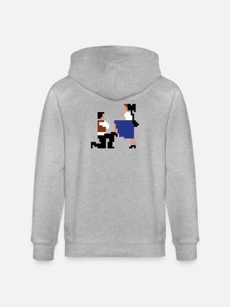 Šij, luby šewco šij... - Stanley/Stella Unisex Bio-Kapuzenjacke CULTIVATOR - Grau meliert