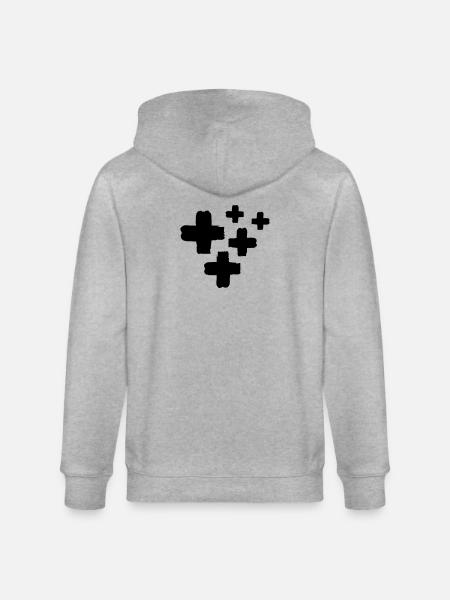 crosses - Stanley/Stella Unisex Bio-Kapuzenjacke CULTIVATOR - Grau meliert