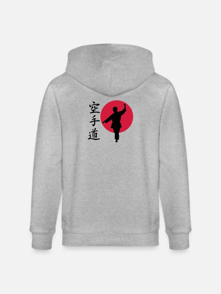 Karate Gangaku - Stanley/Stella Unisex Bio-Kapuzenjacke CULTIVATOR  - Grau meliert