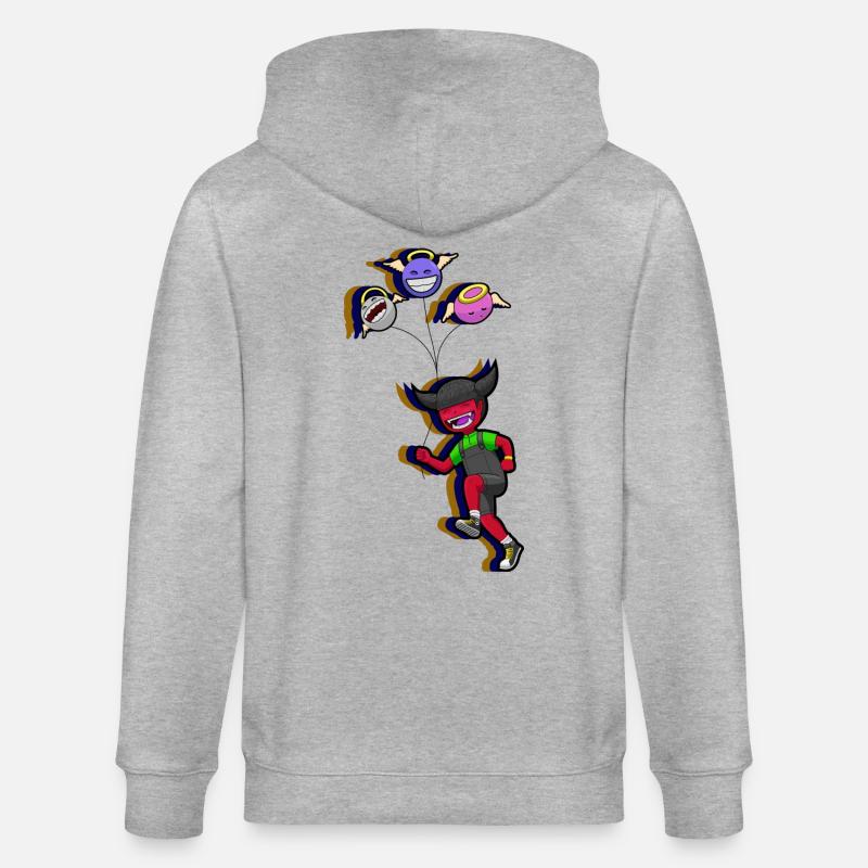 Devil_girl - Veste à capuche bio CULTIVATOR Stanley/Stella Unisexe - gris chiné