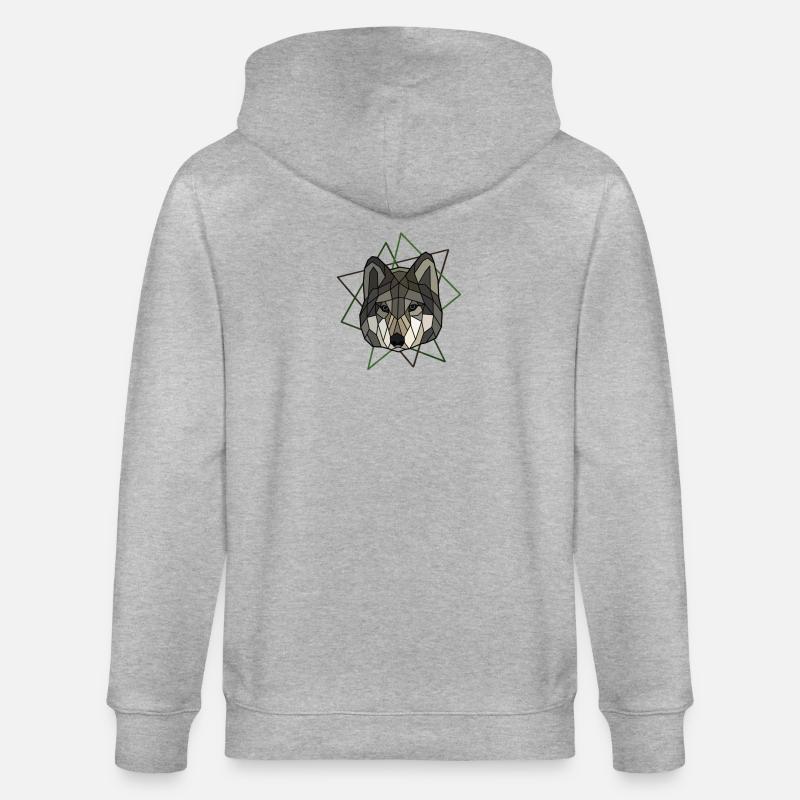 Wolf - Stanley/Stella Unisex Bio-Kapuzenjacke CULTIVATOR - Grau meliert