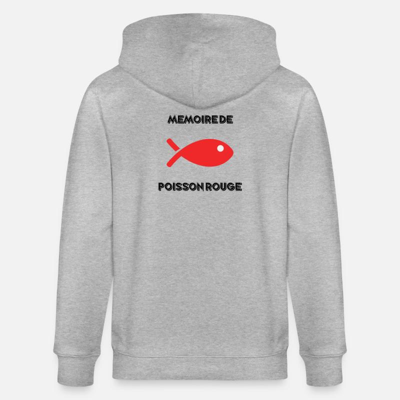 FISCH. GEDÄCHTNIS - Stanley/Stella Unisex Bio-Kapuzenjacke CULTIVATOR  - Grau meliert