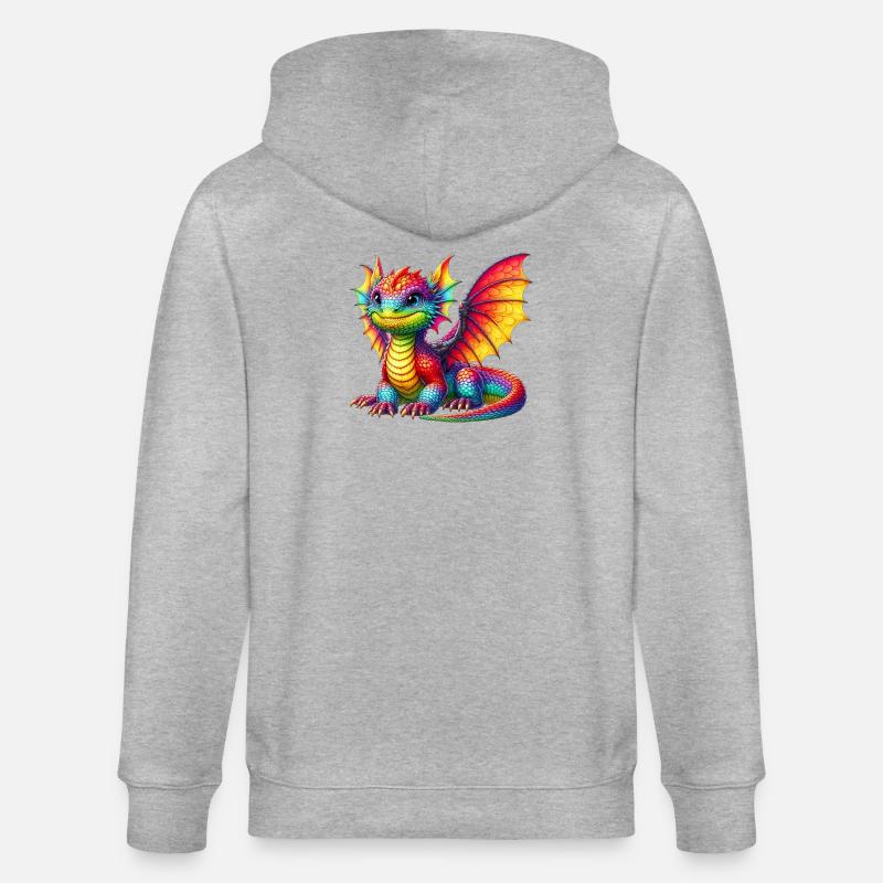 Dragon - Veste à capuche bio CULTIVATOR Stanley/Stella Unisexe - gris chiné