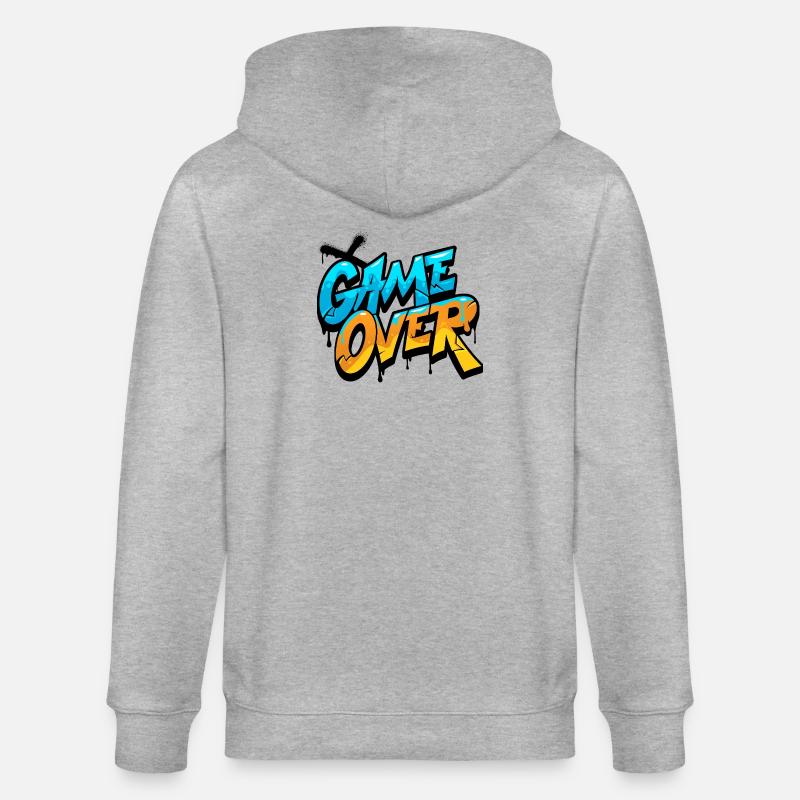 Game Over Graffiti Éclat - Veste à capuche bio CULTIVATOR Stanley/Stella Unisexe - gris chiné