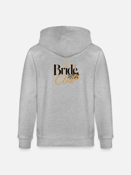 The Bride Club - Disco Ball! - Stanley/Stella CULTIVATOR Unisex Organic Hooded Jacket - heather grey