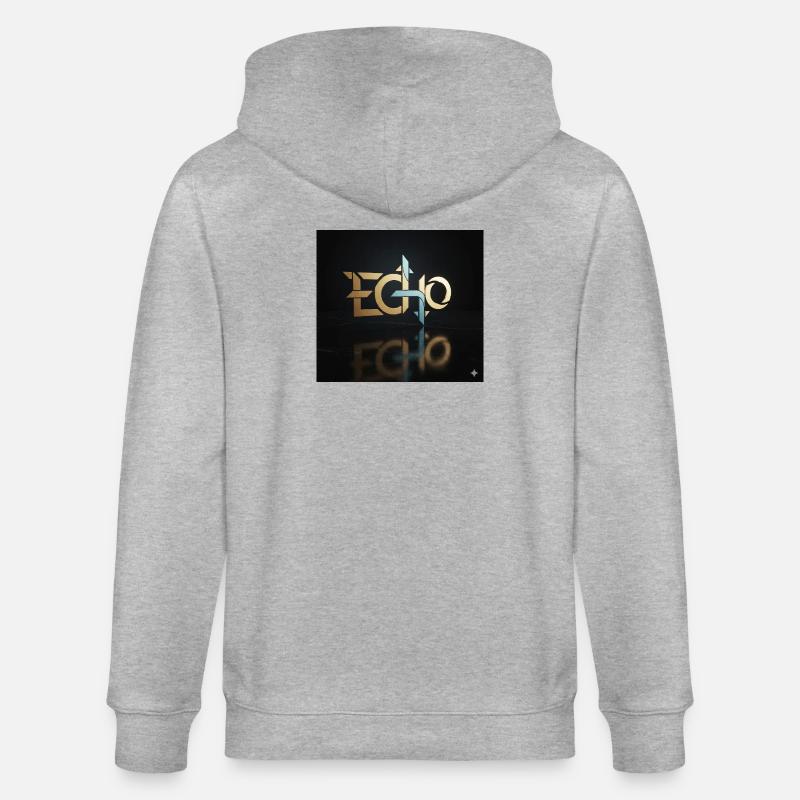 Jeu de lumière Echo Geometry - Veste à capuche bio CULTIVATOR Stanley/Stella Unisexe - gris chiné