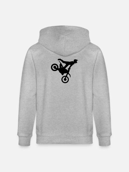 Motorcross - Stanley/Stella CULTIVATOR Unisex Organic Hooded Jacket - heather grey