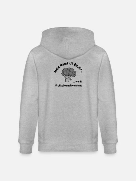 Brokkoliverschwendung - Stanley/Stella Unisex Bio-Kapuzenjacke CULTIVATOR - Grau meliert