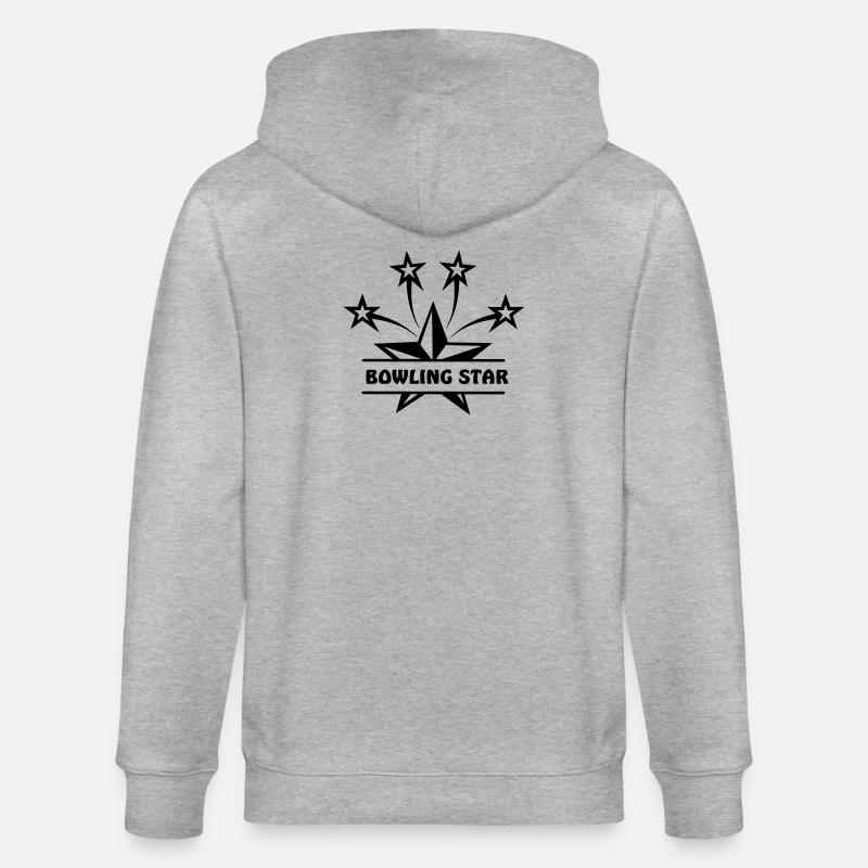 Étoile du bowling - Veste à capuche bio CULTIVATOR Stanley/Stella Unisexe - gris chiné