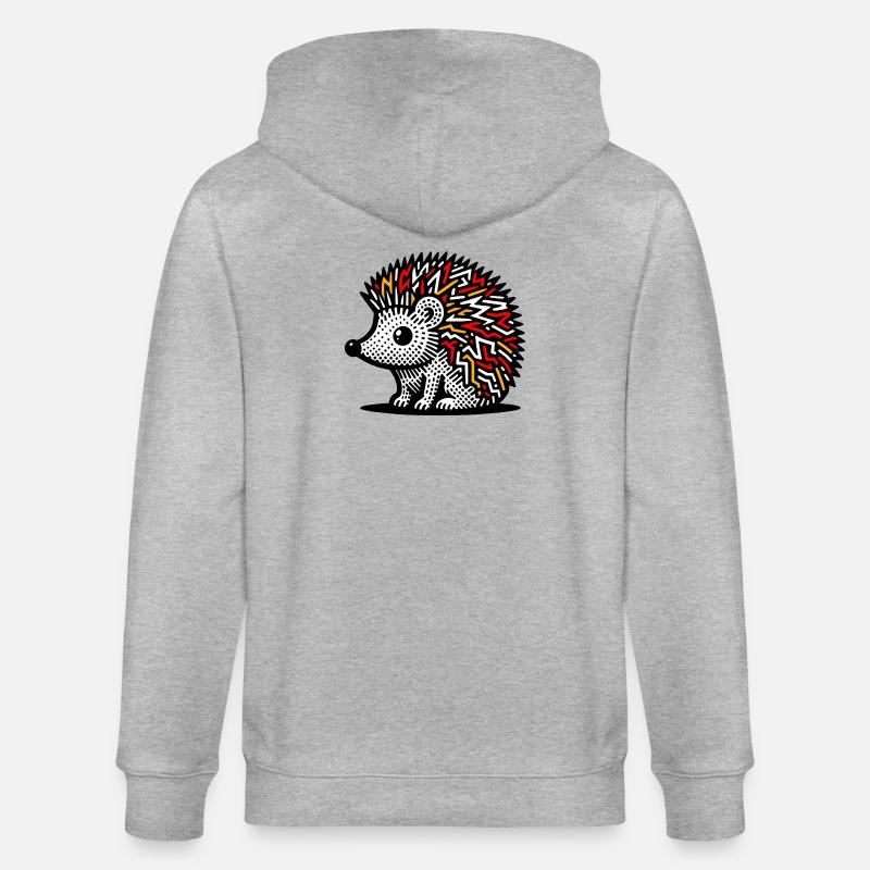 Hérisson - Veste à capuche bio CULTIVATOR Stanley/Stella Unisexe - gris chiné