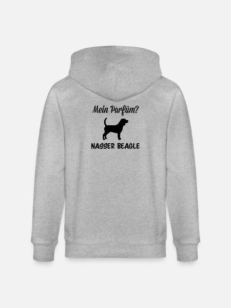 Parfüm nasser Beagle - Stanley/Stella Unisex Bio-Kapuzenjacke CULTIVATOR - Grau meliert