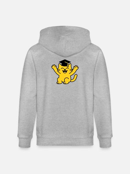 Bachelor Chat / Diplôme Chat - Veste à capuche bio CULTIVATOR Stanley/Stella Unisexe - gris chiné