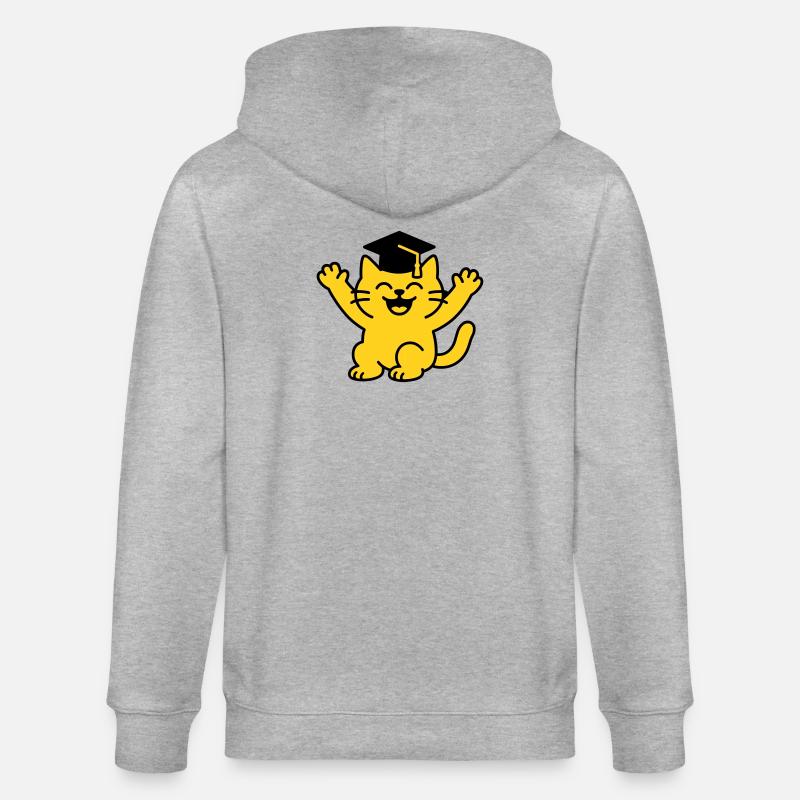 Bachelor Chat / Diplôme Chat - Veste à capuche bio CULTIVATOR Stanley/Stella Unisexe - gris chiné