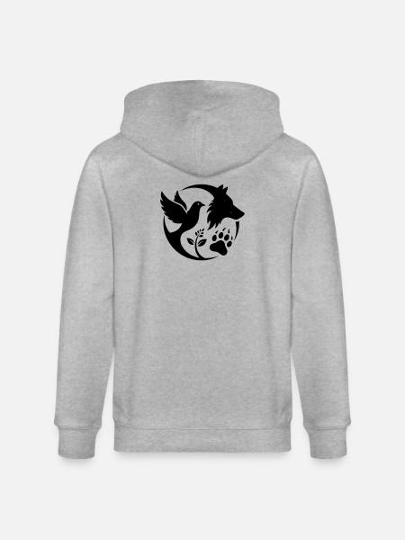 logoprotection animal - Veste à capuche bio CULTIVATOR Stanley/Stella Unisexe - gris chiné