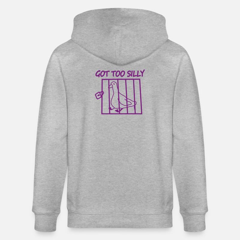 Cage à pigeons trop ridicule - Veste à capuche bio CULTIVATOR Stanley/Stella Unisexe - gris chiné