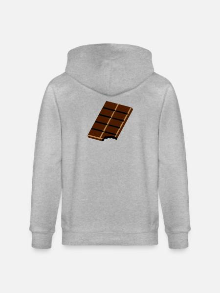 Une barre de chocolat - Veste à capuche bio CULTIVATOR Stanley/Stella Unisexe - gris chiné