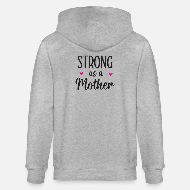 Stark wie eine Mutter - Stanley/Stella Unisex Bio-Kapuzenjacke CULTIVATOR  - Grau meliert