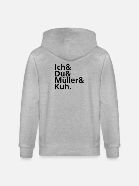 Ich & Du & Müller & Kuh. - Stanley/Stella Unisex Bio-Kapuzenjacke CULTIVATOR - Grau meliert