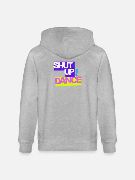 Halt den Mund, tanz - Stanley/Stella Unisex Bio-Kapuzenjacke CULTIVATOR - Grau meliert