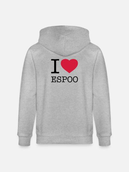 J’AIME ESPOO Finlande - Veste à capuche bio CULTIVATOR Stanley/Stella Unisexe - gris chiné