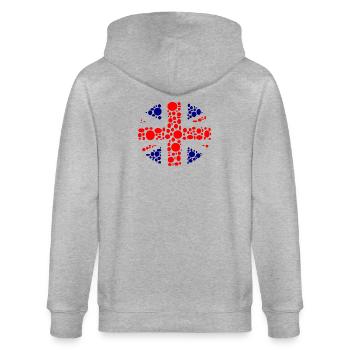 england - Veste à capuche bio CULTIVATOR Stanley/Stella Unisexe - gris chiné - Dos - Luana (180cm)