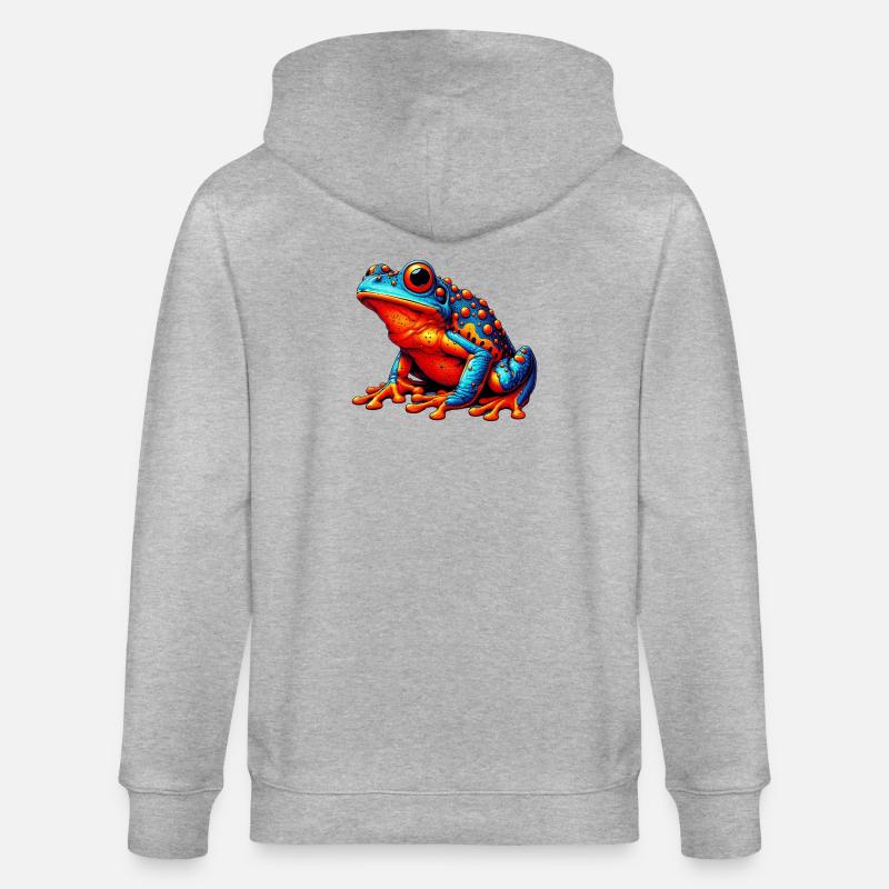 Grenouille - Veste à capuche bio CULTIVATOR Stanley/Stella Unisexe - gris chiné