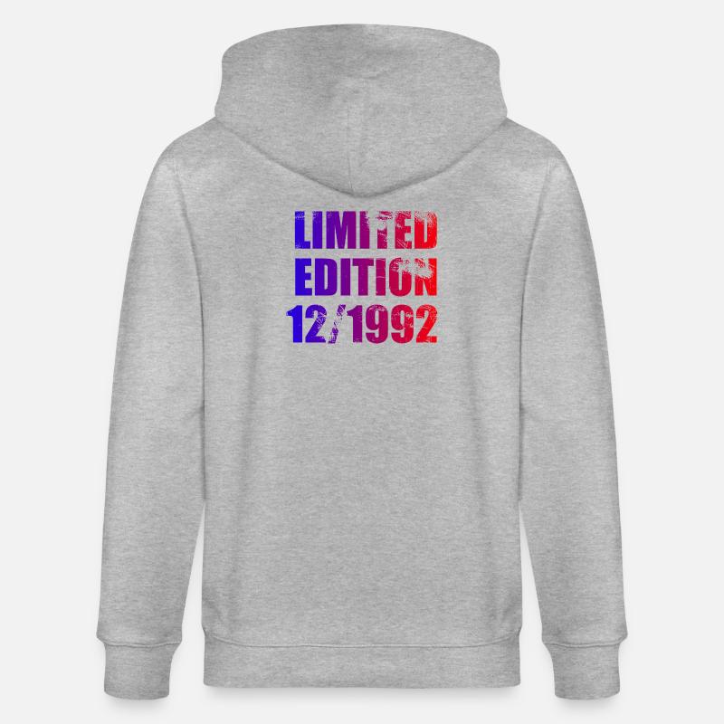 33e anniversaire Edition limitée 12/1992 - Veste à capuche bio CULTIVATOR Stanley/Stella Unisexe - gris chiné