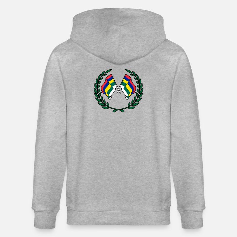 Terschelling Laurel Custom – Island Edition - Stanley/Stella Unisex Bio-Kapuzenjacke CULTIVATOR  - Grau meliert