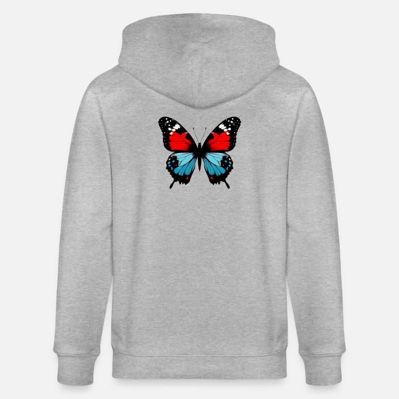 Papillon - Veste à capuche bio CULTIVATOR Stanley/Stella Unisexe - gris chiné