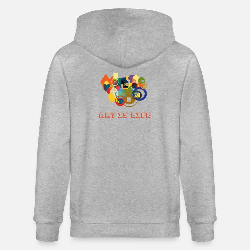 L’art, c’est la vie – Colour Rush - Veste à capuche bio CULTIVATOR Stanley/Stella Unisexe - gris chiné