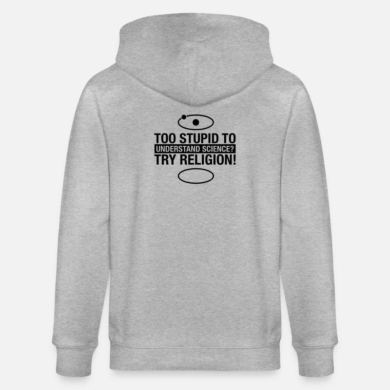 science-religion - Stanley/Stella Unisex Bio-Kapuzenjacke CULTIVATOR  - Grau meliert