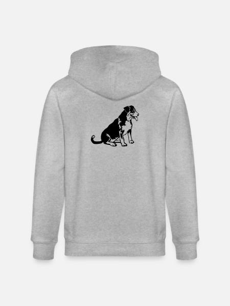Entlebucher Sennenhund - Veste à capuche bio CULTIVATOR Stanley/Stella Unisexe - gris chiné